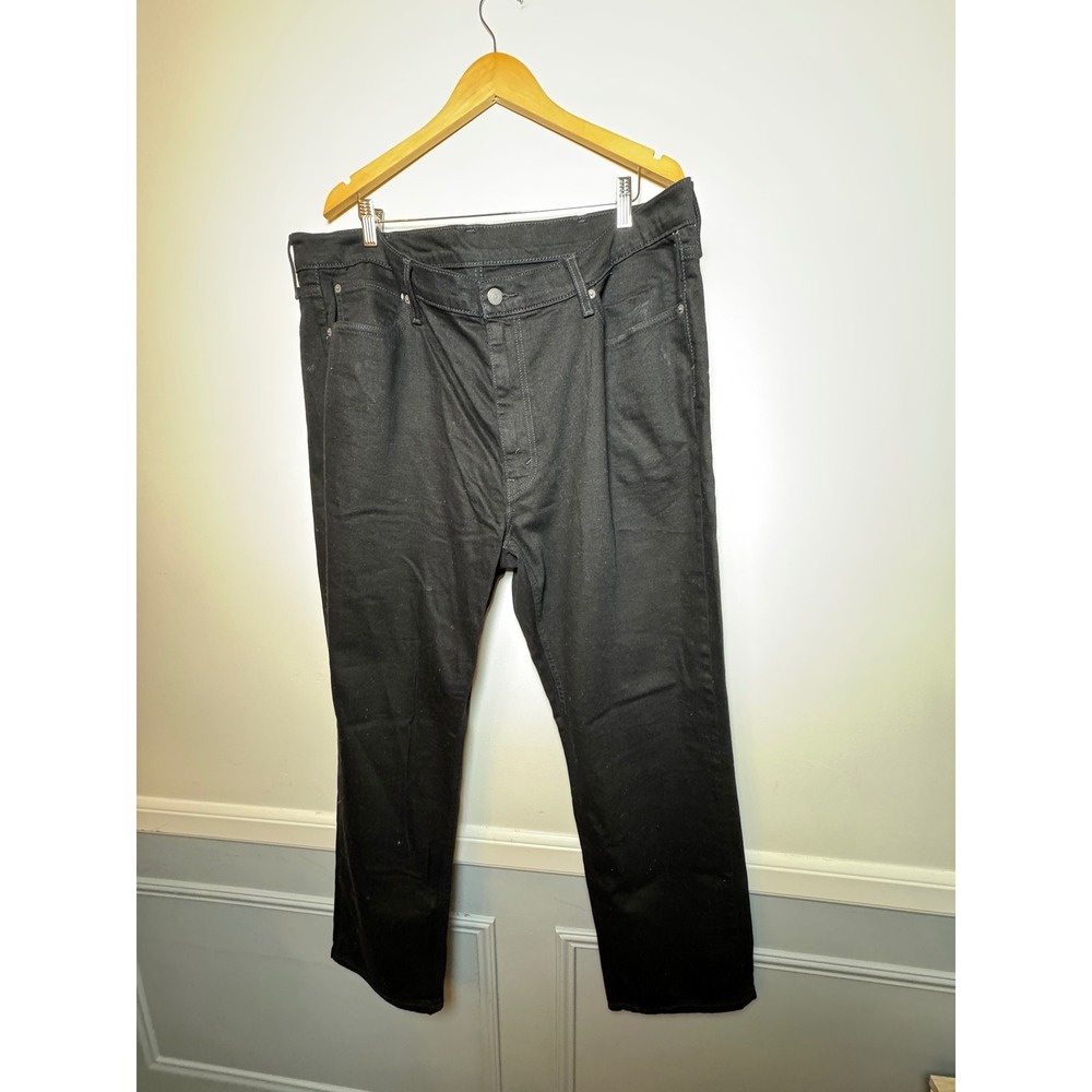 Levis 541 Athletic Taper Black Jeans Mens 42x32 18757-0105 Cotton Denim Pants